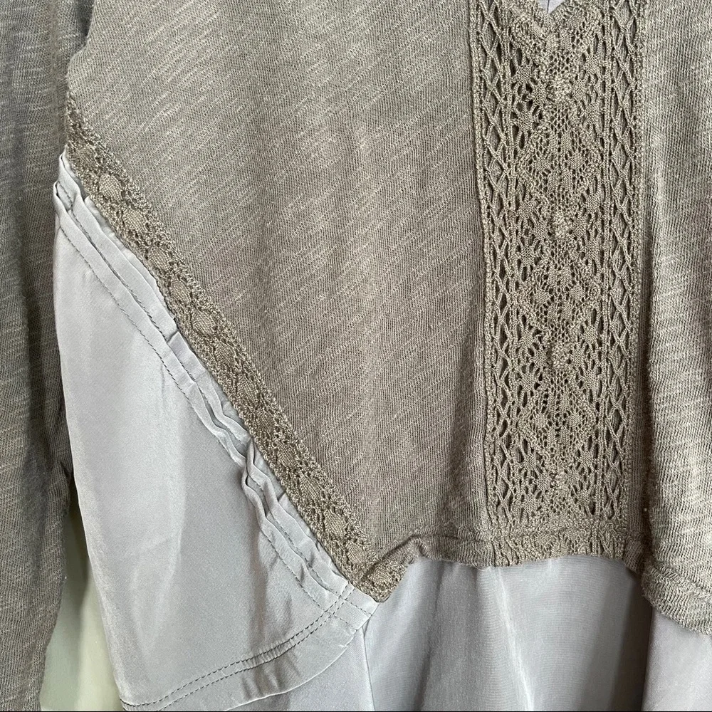Anthropologie Meadow Rue Meila Peplum‎ Crochet Top